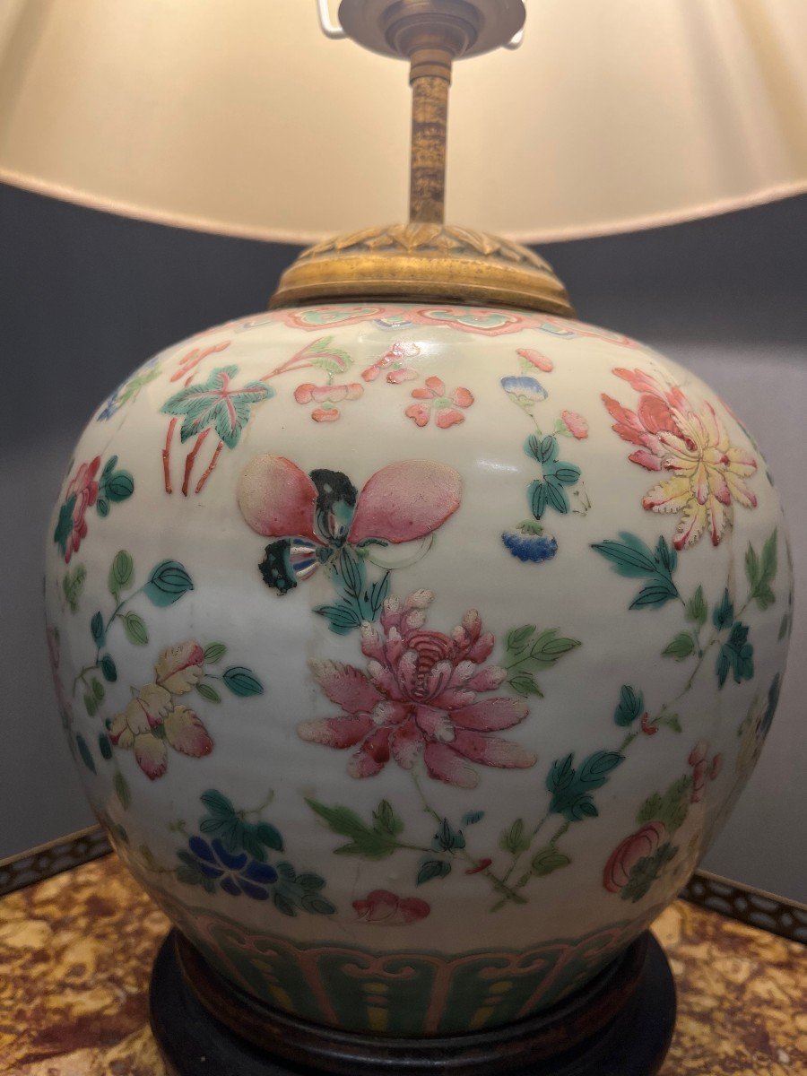 Lampe Chinoise Famille  Rose  Pot Chine-photo-2