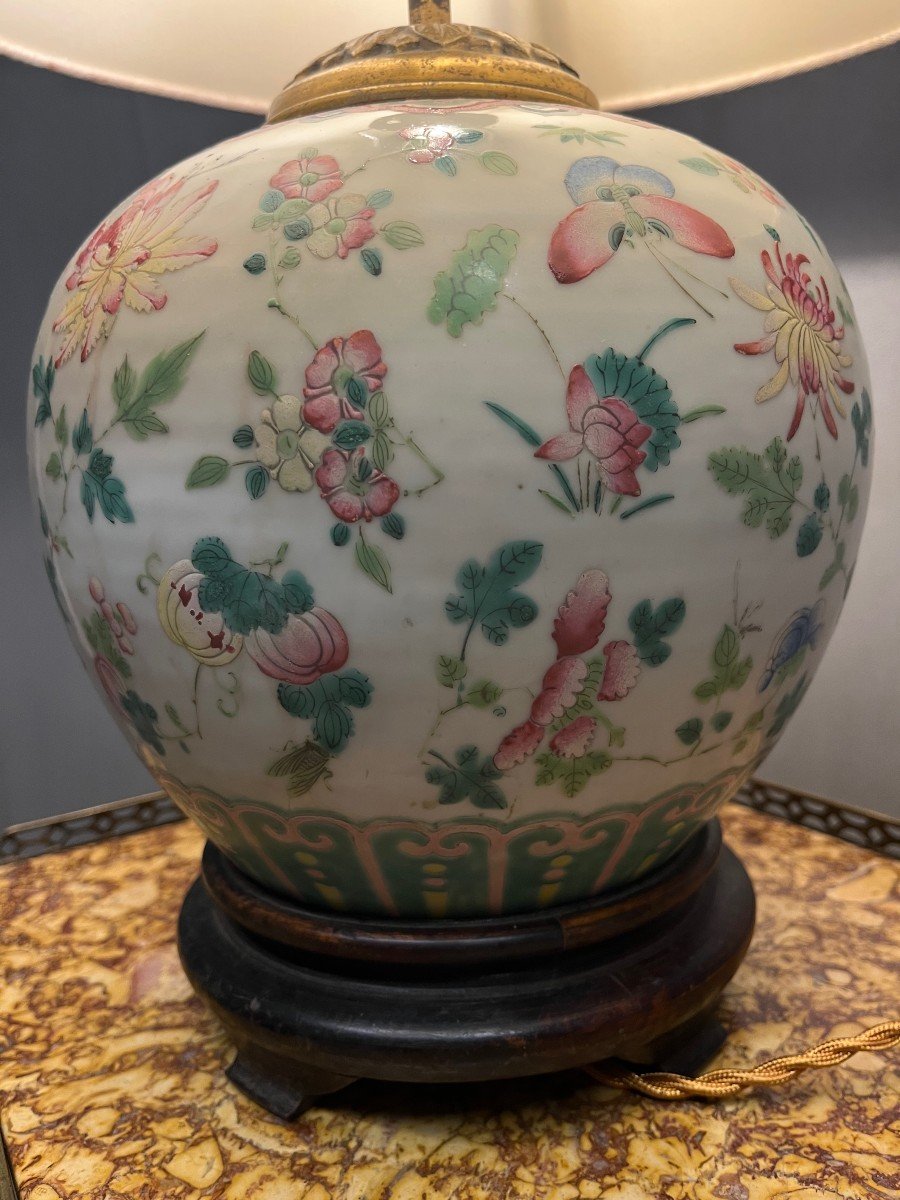 Lampe Chinoise Famille  Rose  Pot Chine-photo-3