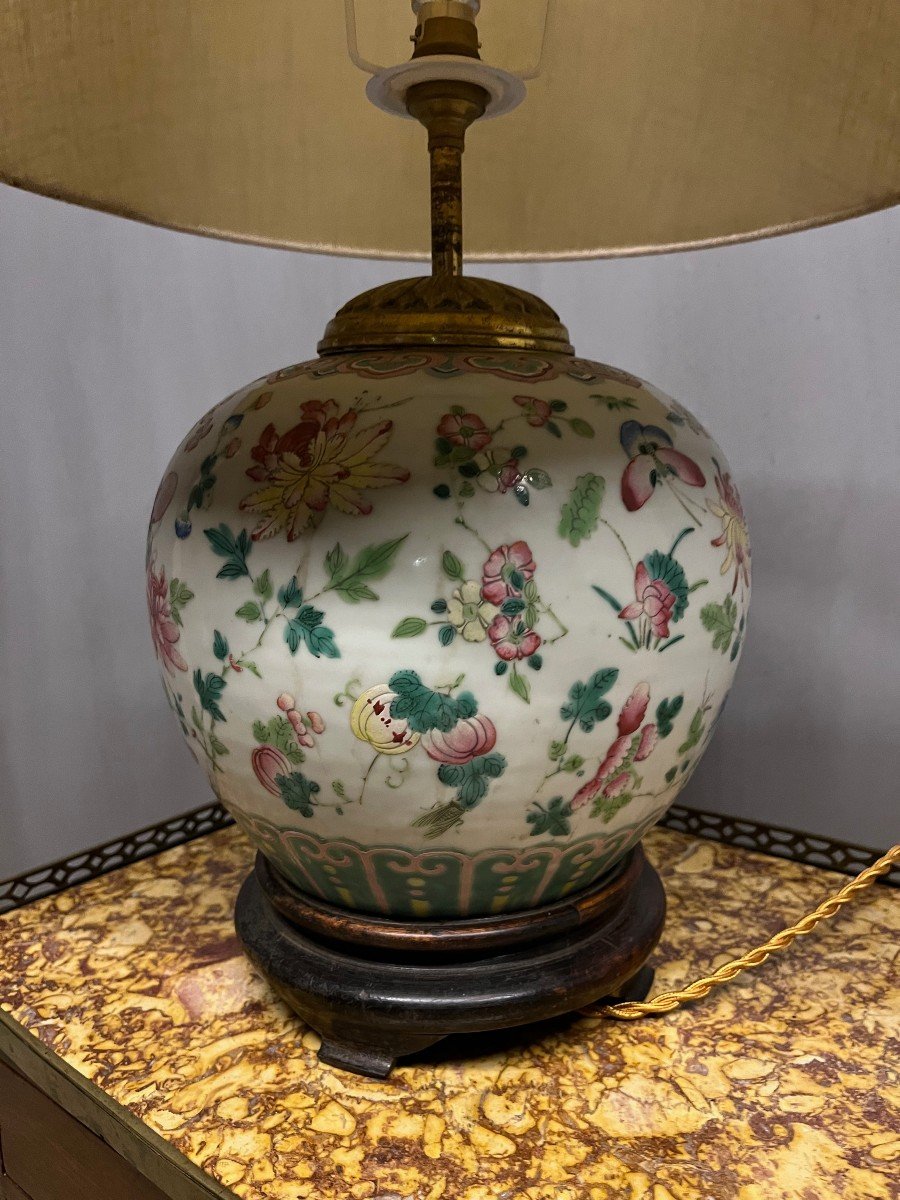 Lampe Chinoise Famille  Rose  Pot Chine-photo-4