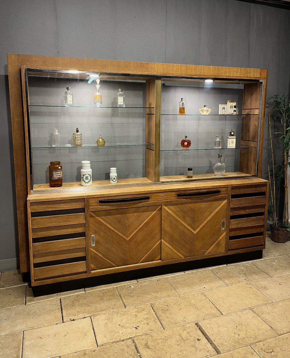 Furniture - Vintage Perfume Shop Display Cabinet, Curiosity Cabinet, Shop Counter