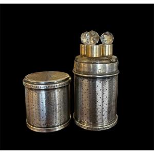 Perfume Cellar In Sterling Silver Bottle Case 