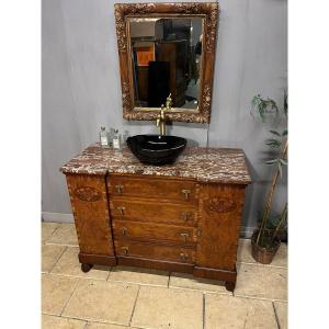 Antique Art Nouveau Bathroom Cabinet