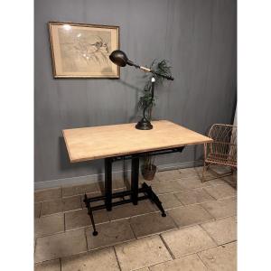 Architect's Drawing Table Wood And Metal Easel, Plan 