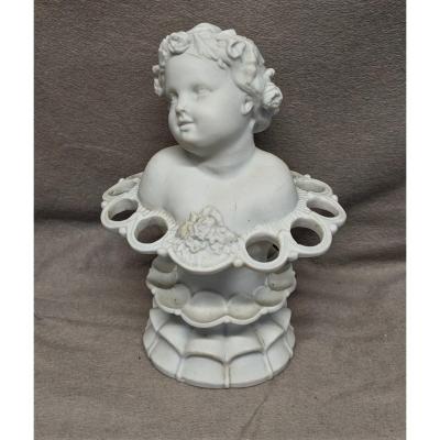 Biscuit Cherub Statue Child Angel Cherub Cherub Porcelain