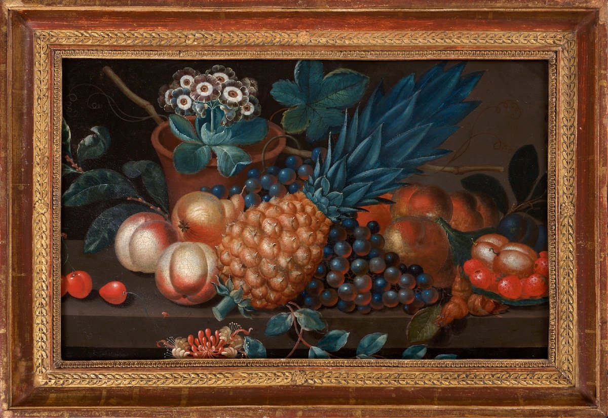 Johan Laurentz Jensen (1800-1856) (attributed To), Still Life With Pineapple