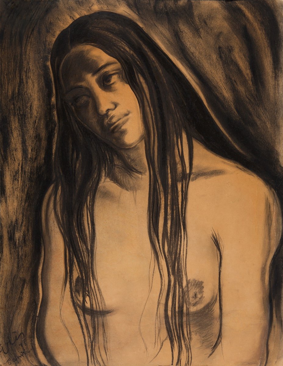 Serge Gres (1899-1970), Portrait Of A Tahitian Woman