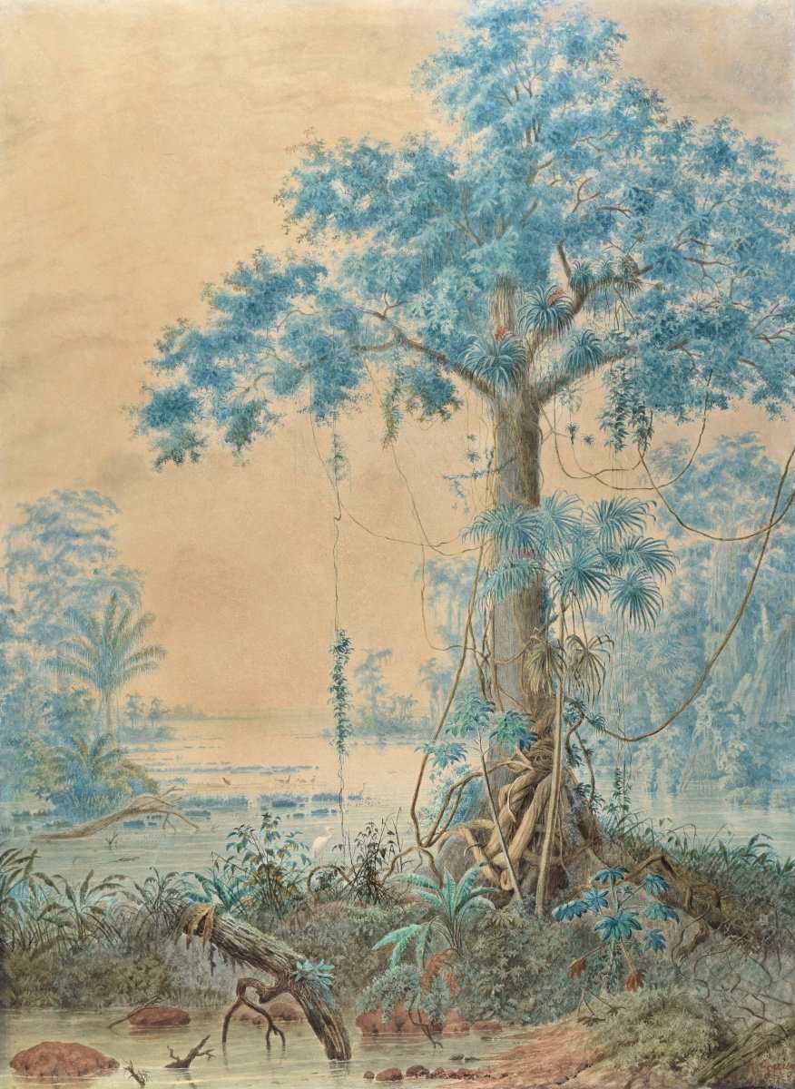 Christian Anton Goering (1836-1905), Rainforest, Orinoco Delta, Venezuela