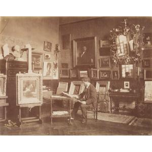 Edmond Benard (1838-1907),  Atelier De Tony Robert Fleury (1837-1911)