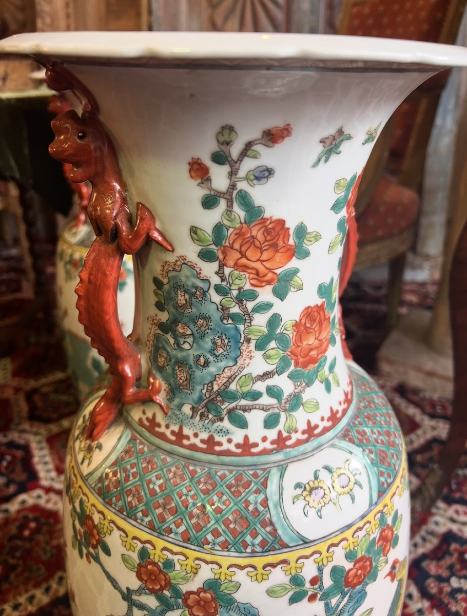 Very Large Chinese Decorative Vases. -photo-4