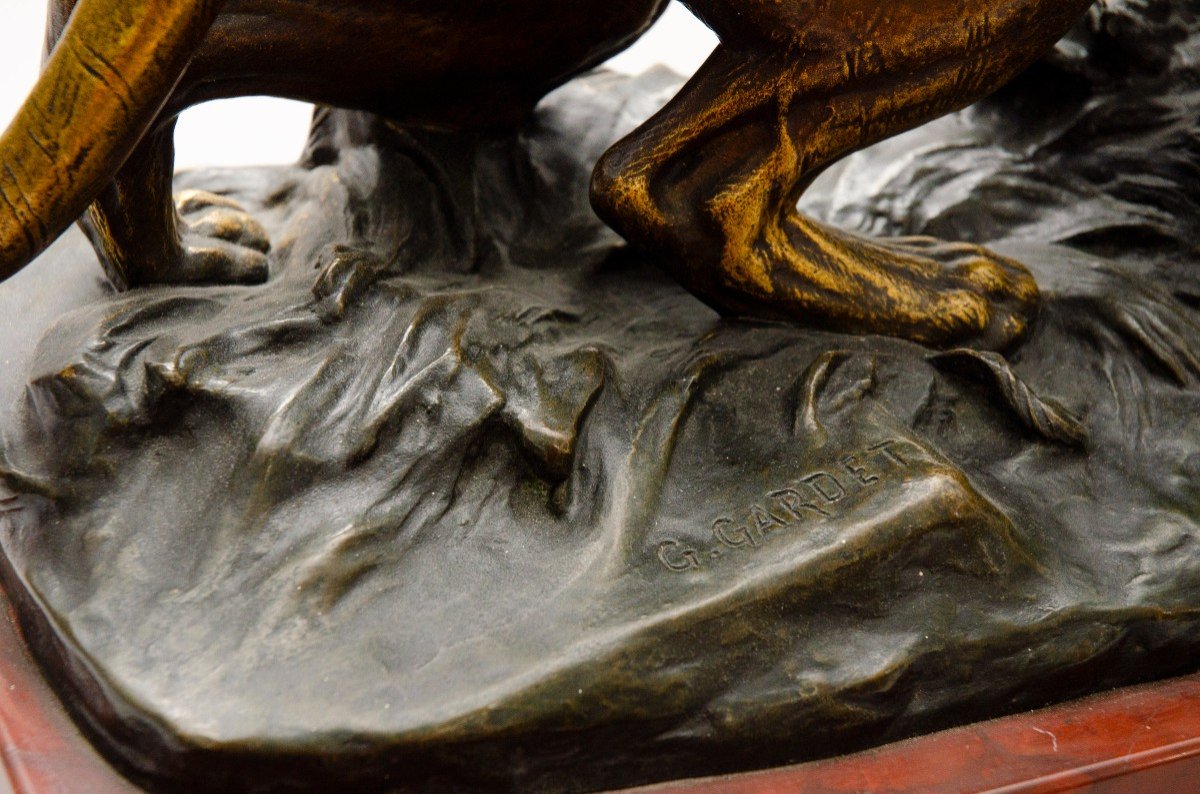 "in The Ruins" Bronze, Gardet Georges (paris, 1863 - Paris, 1939)-photo-4