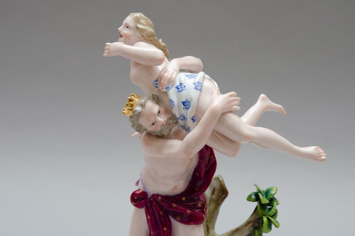 "the Abduction Of Proserpine", Meissen Porcelain, 19th Century-photo-2