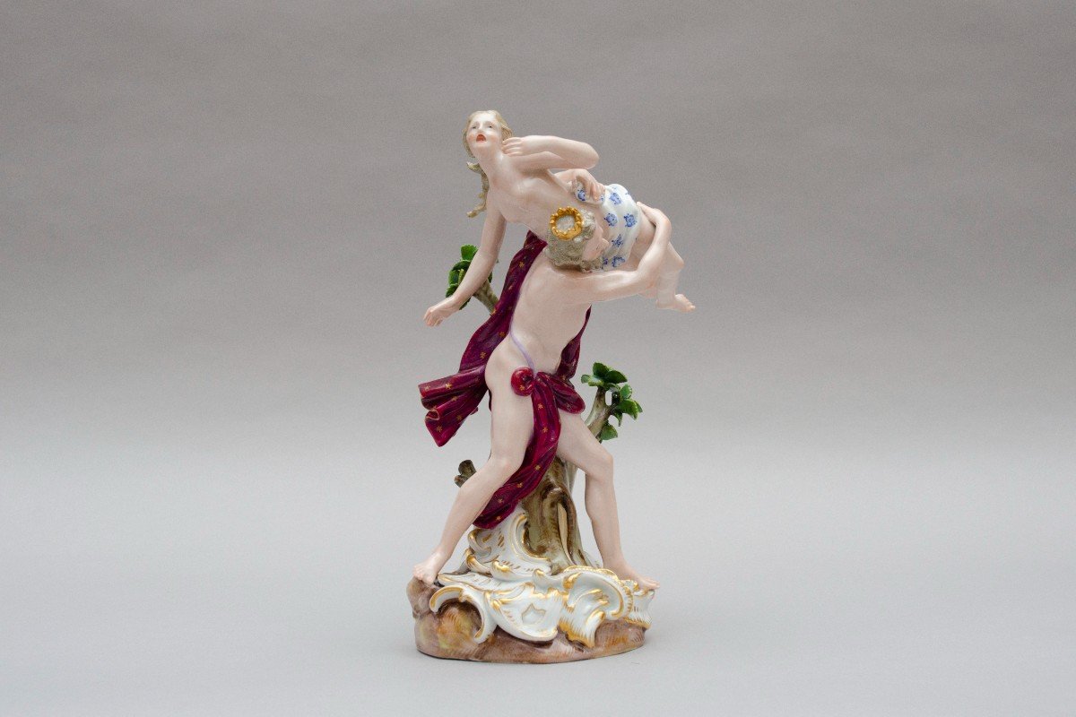 "the Abduction Of Proserpine", Meissen Porcelain, 19th Century-photo-4