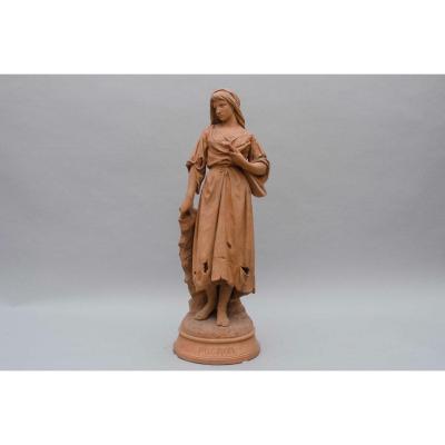 Terracotta "mignon", Alphonse Brault, Choisy-le-roi, Circa 1880, H86cm
