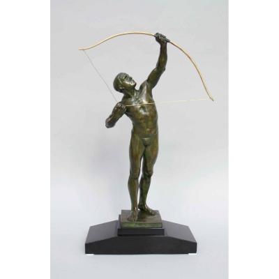 Bronze Art déco "Archer", Victor Demanet, 1932, école belge