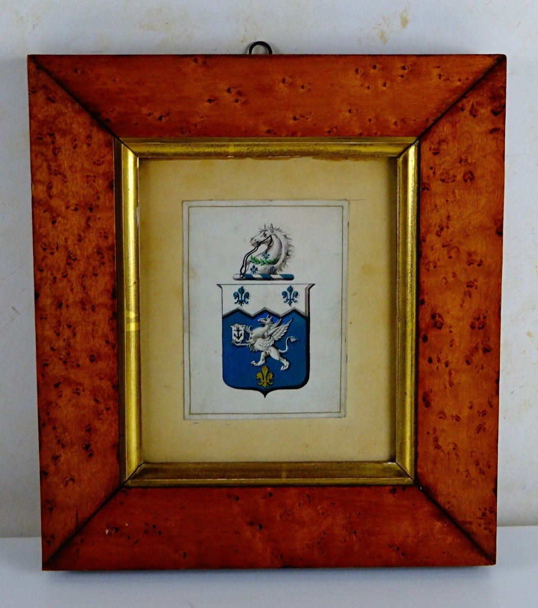 Collings Family Coat Of Arms Frame - prints - engravings