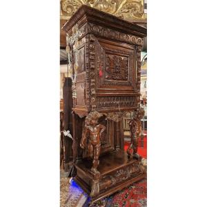 Louis XIV Period Sideboard, 17th Century, Dated And Signed And