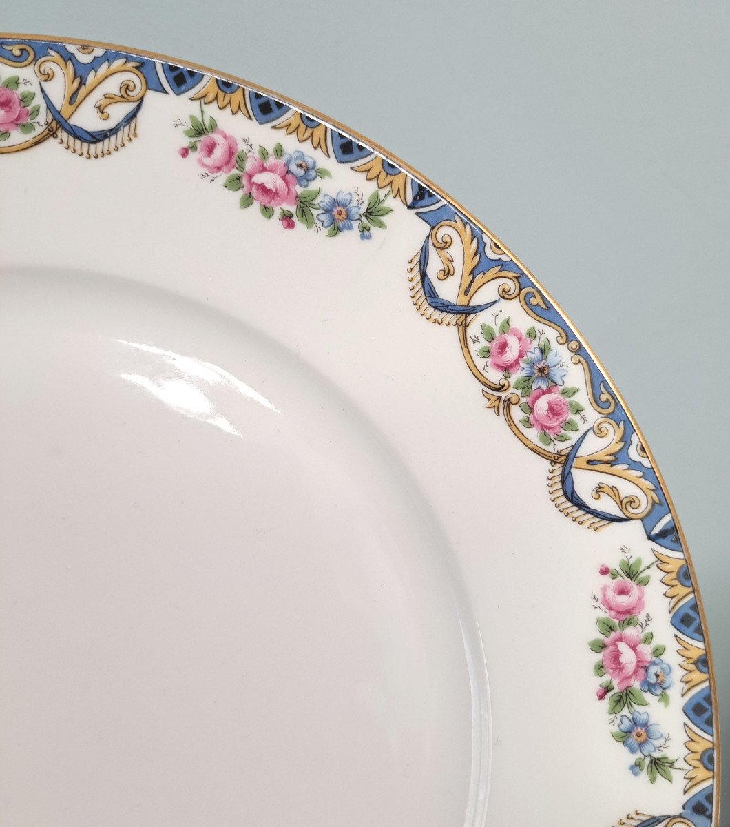 Service De Table De 60 Pièces Maison Salmon Porcelaine De Limoges-photo-5