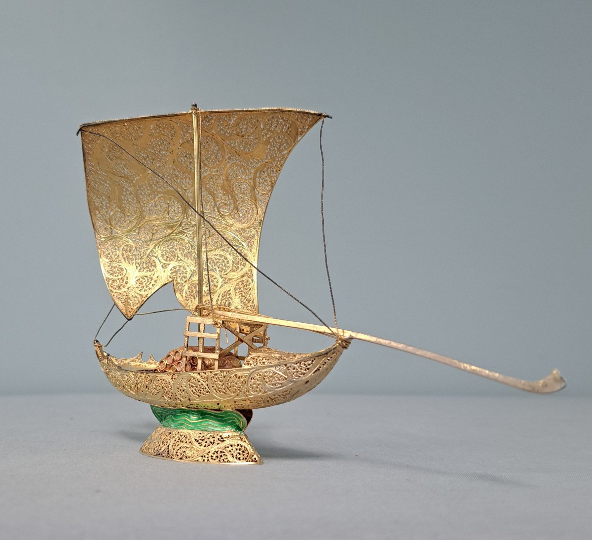 Sterling Silver Boat: Rabelo-photo-2