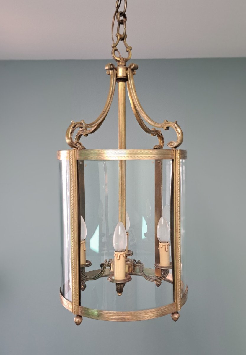 Lanterne En Bronze De Style Louis XVI.-photo-4