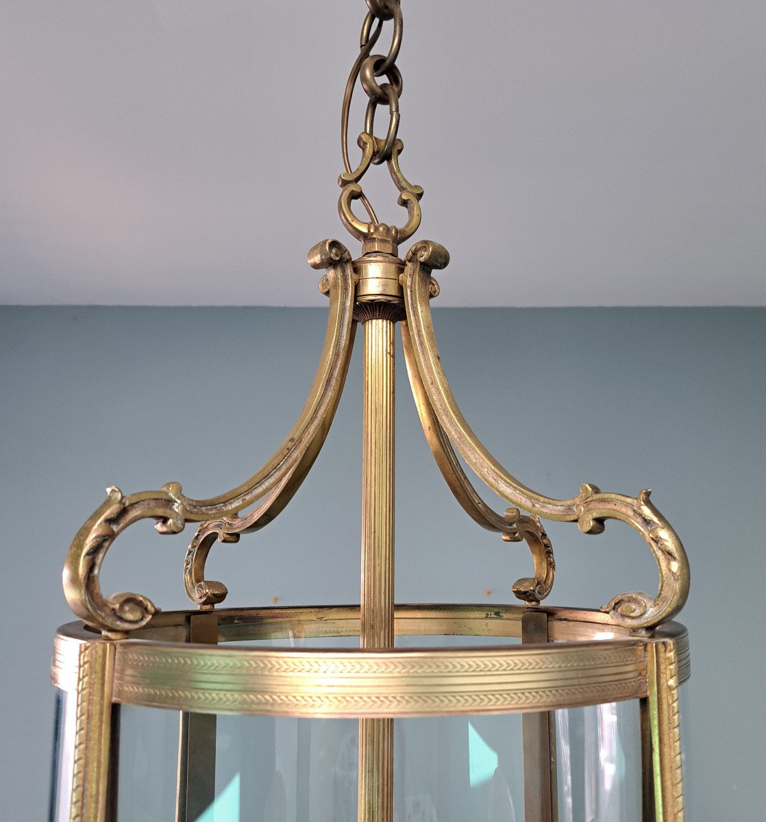 Lanterne En Bronze De Style Louis XVI.-photo-1