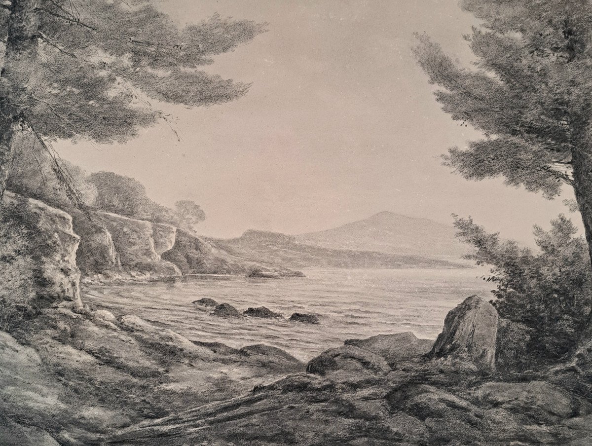 Cap Brun: Charcoal Of Sainte Marguerite Near Toulon.-photo-3