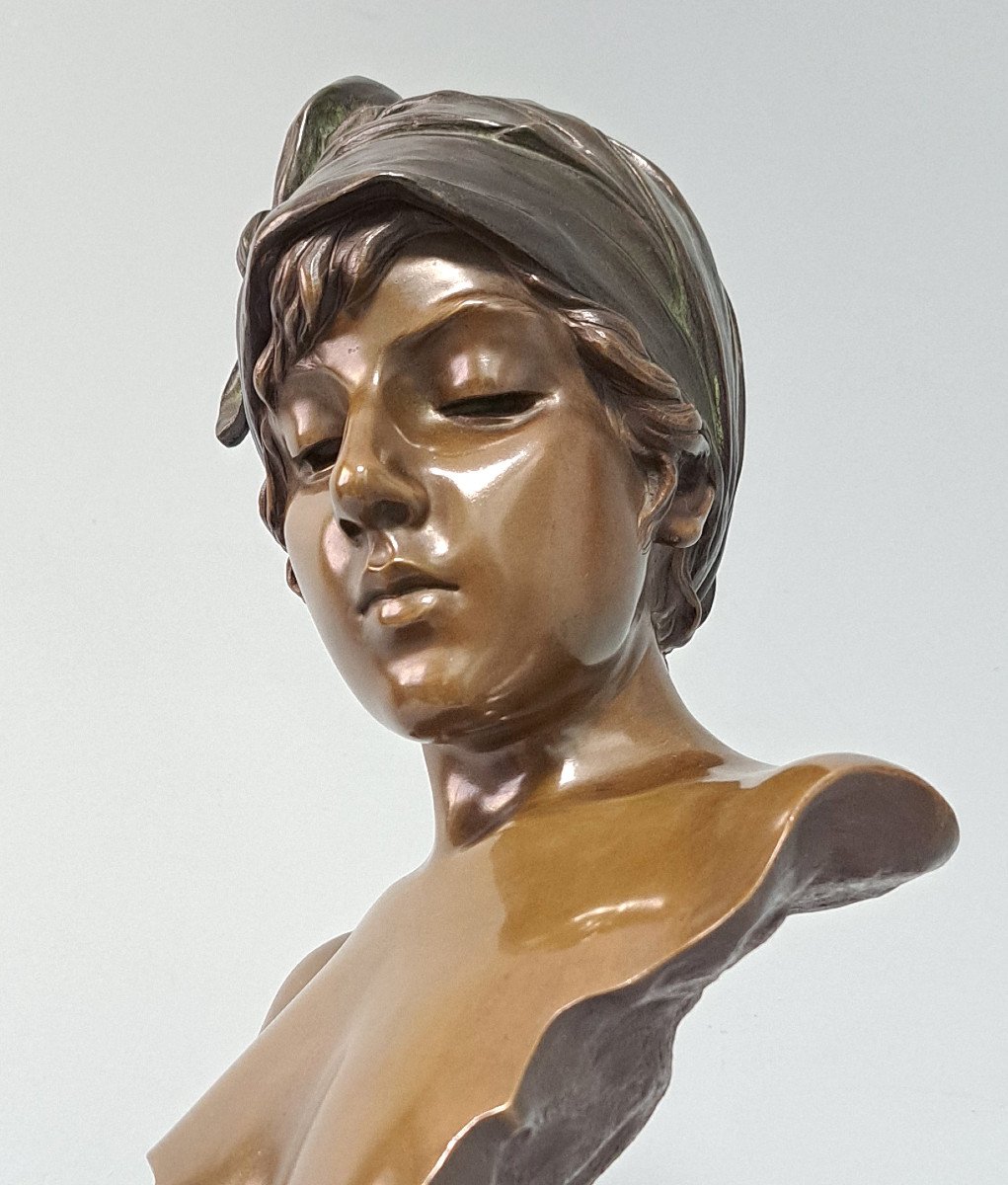 Javotte: Bronze By E. Villanis-photo-1