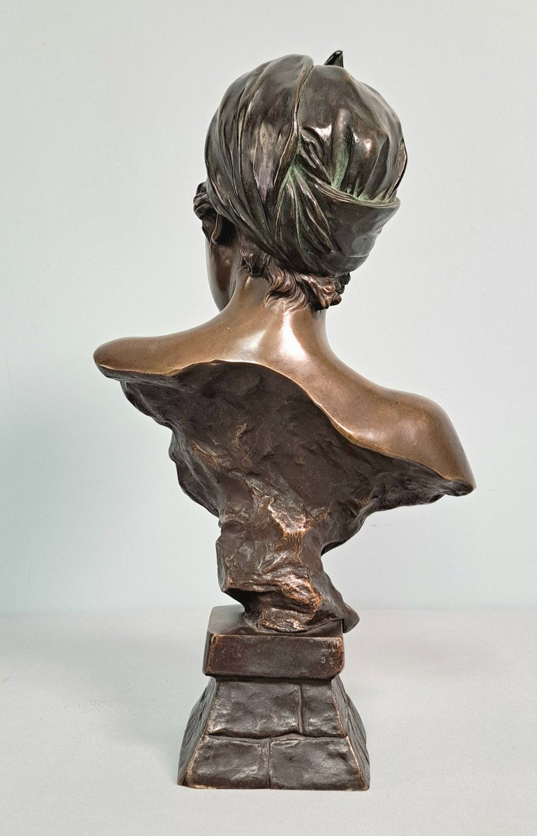 Javotte: Bronze By E. Villanis-photo-3