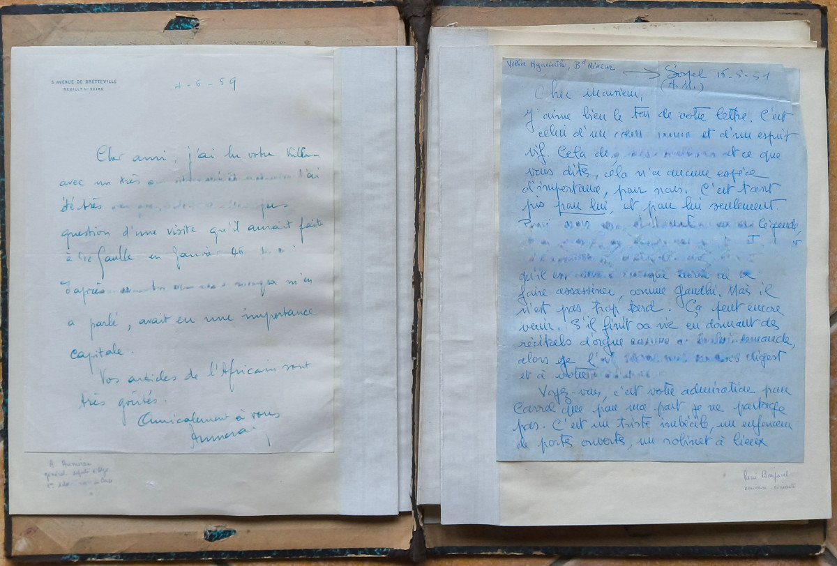 Sets Of Handwritten And Typewritten Correspondence.