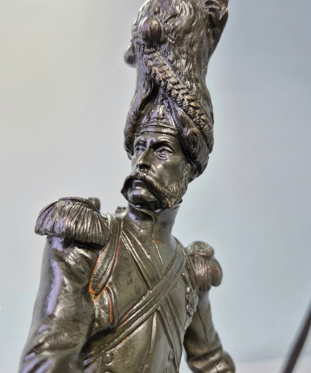 Grognard / Triumphant Grenadier: Mandrassi Bronze.-photo-3