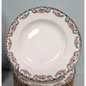 Service De Table De 60 Pièces Maison Salmon Porcelaine De Limoges