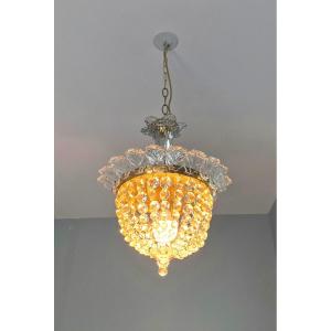 Crinoline Chandelier With Palmette Decor.