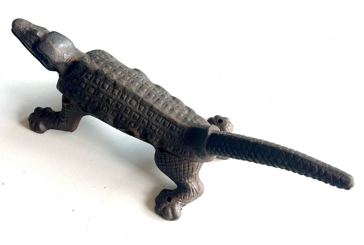 Mache Apothecary Stopper 19th With Crocodile-photo-2