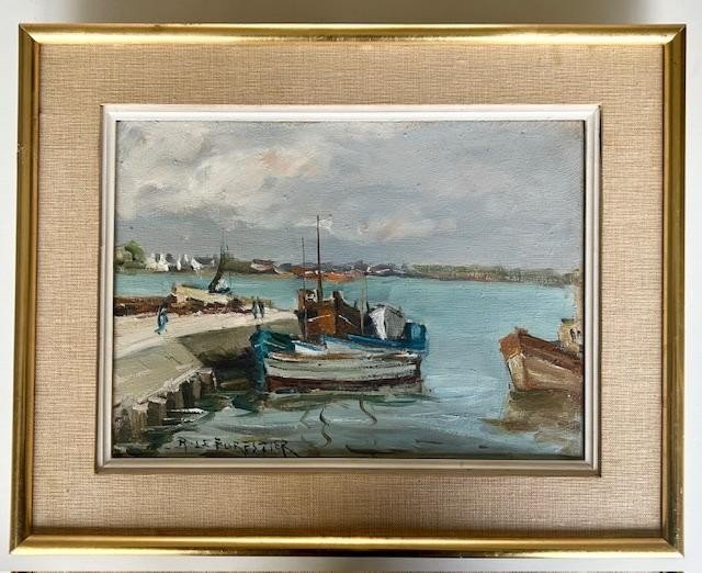 Port Breton Signed René Leforestier 1903 -1972