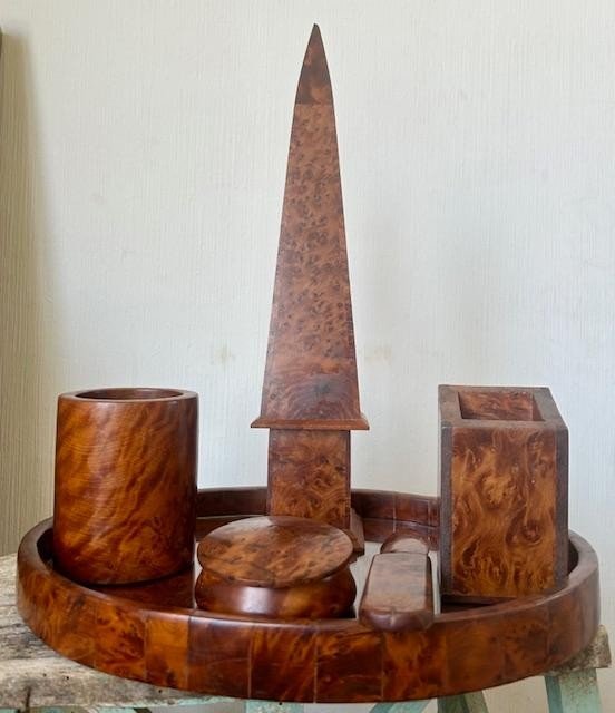 Thuya Burl Desk Set-photo-4