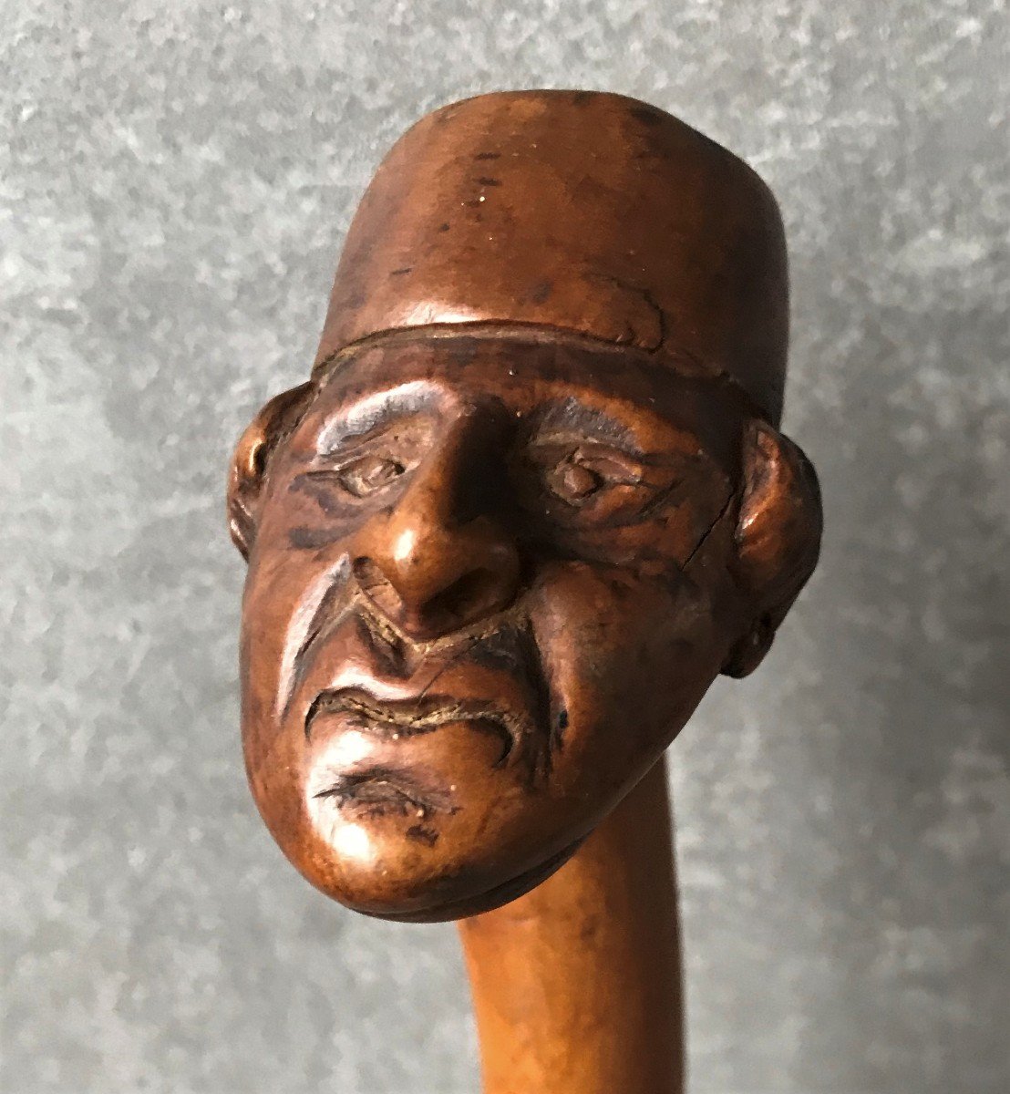 Monoxyl Folk Art Cane