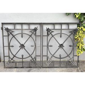 Pair Of Wrought Iron Altar Gates From A Brewer's Chapel