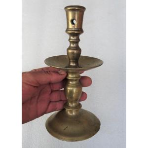 17th Century Flanders Bronze Candlestick