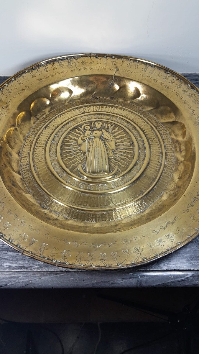 16th Century, Offering Dish, Elevation Of The Virgin And Child-photo-2