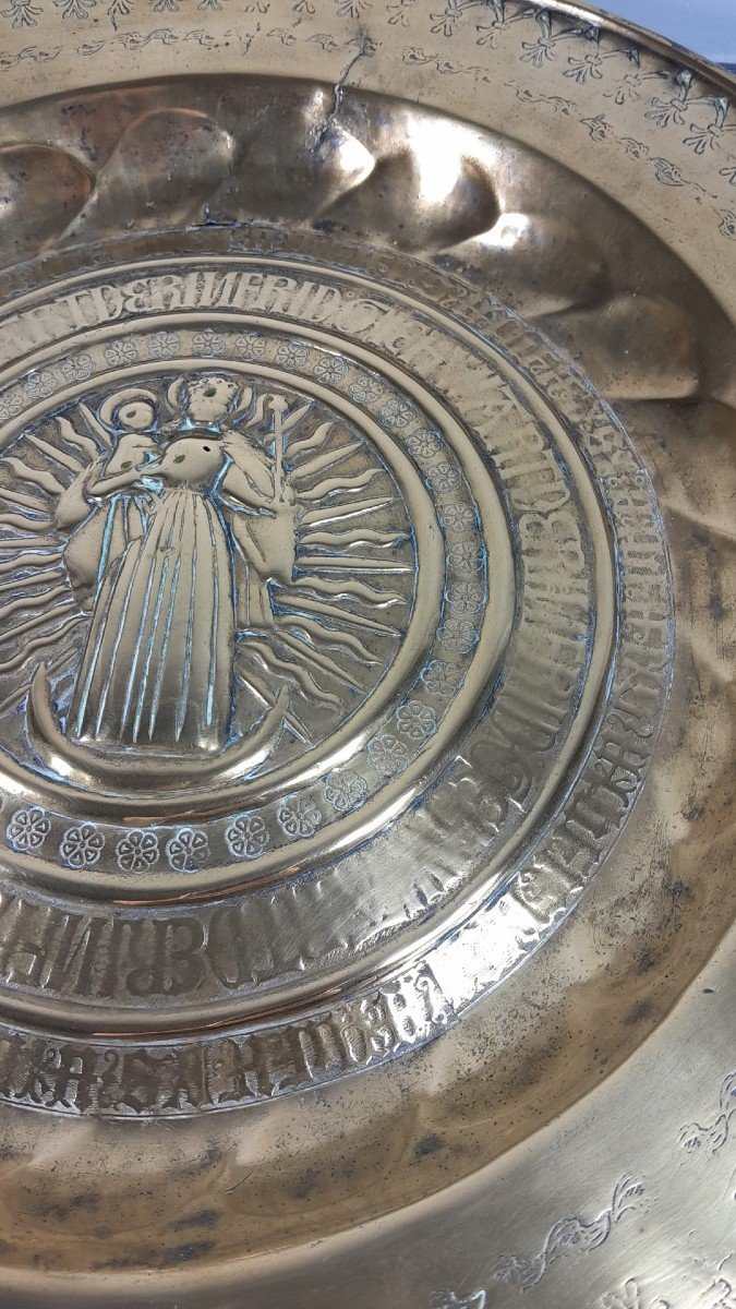 16th Century, Offering Dish, Elevation Of The Virgin And Child-photo-4