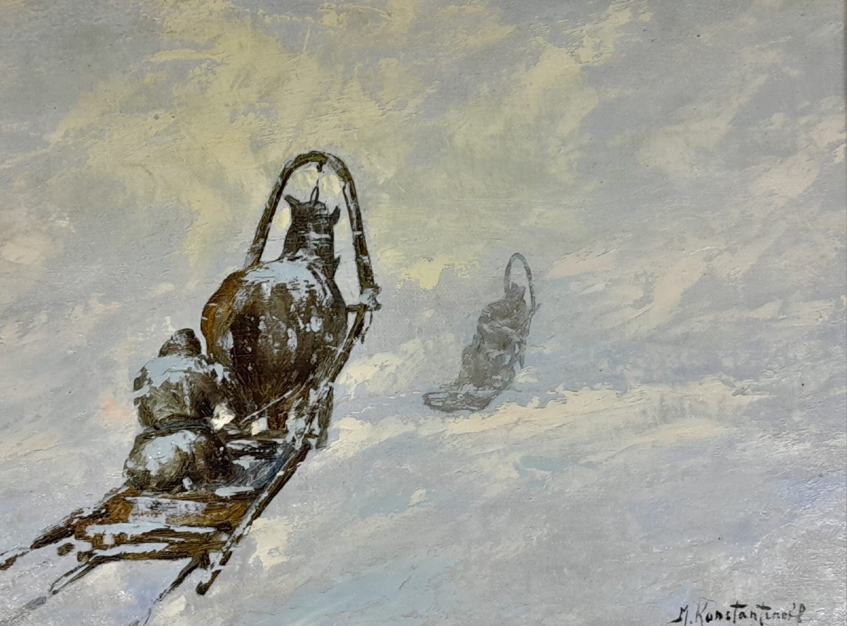 Mr. Konstantinoff. Sled Under The Snow-photo-1