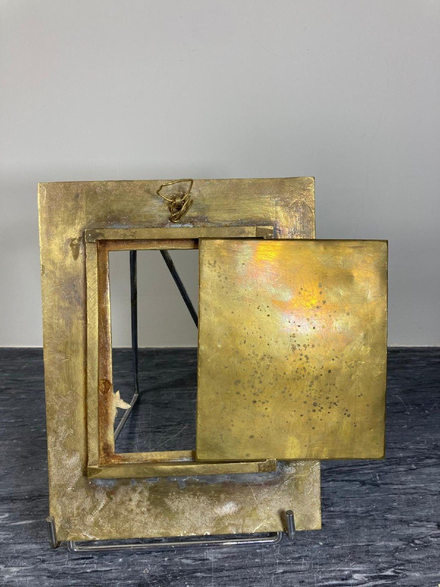 Art Nouveau, Bronze Photo Frame-photo-3