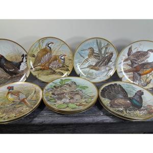 Haviland Assiettes, Les Oiseaux Par Basil Ede