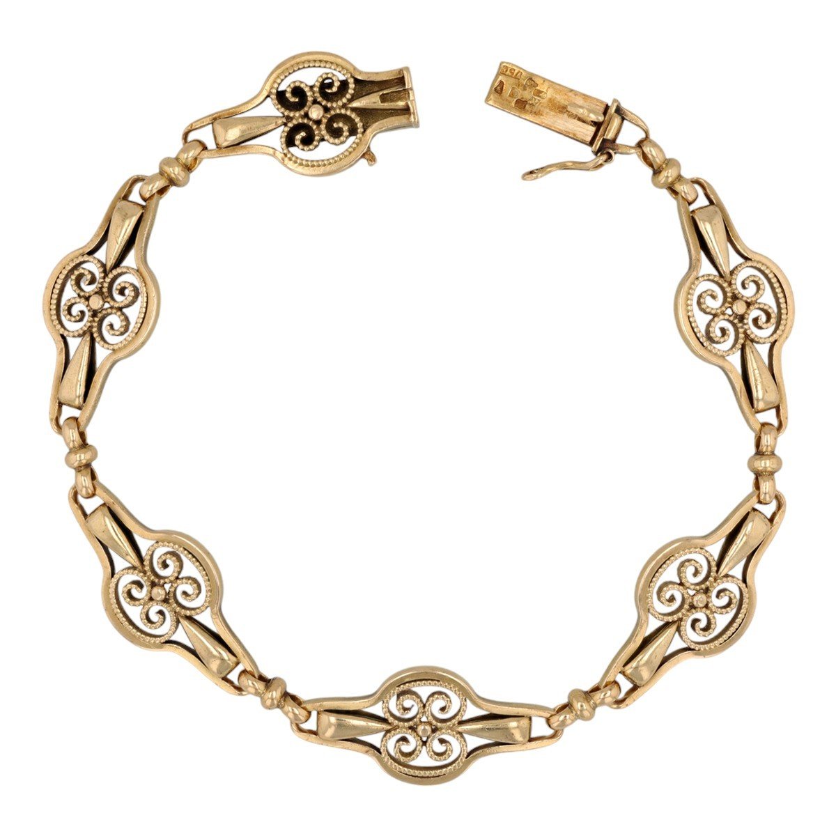  Old Filigree Gold Bracelet-photo-2