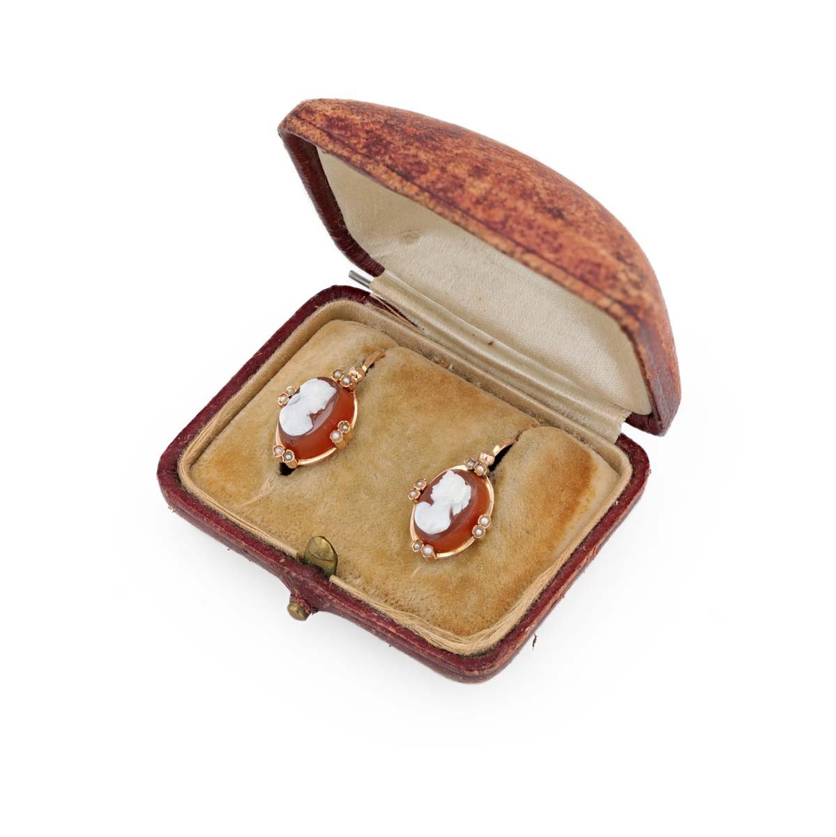 Cameo Sleeper Earrings-photo-4