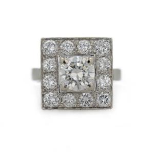 Square Diamond Ring