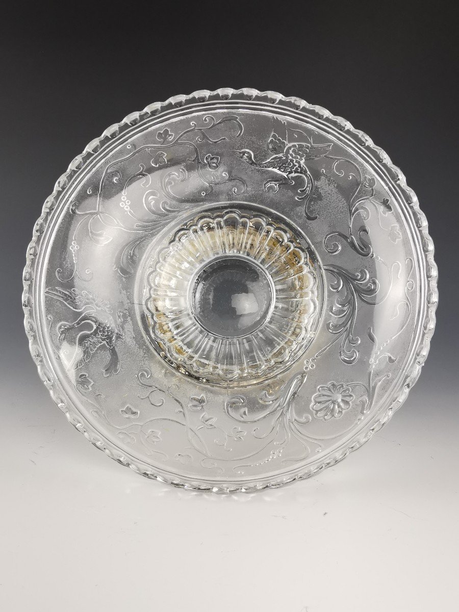 Baccarat - Fruit Bowl  - Birds Of Paradise - Escalier De Cristal-photo-3