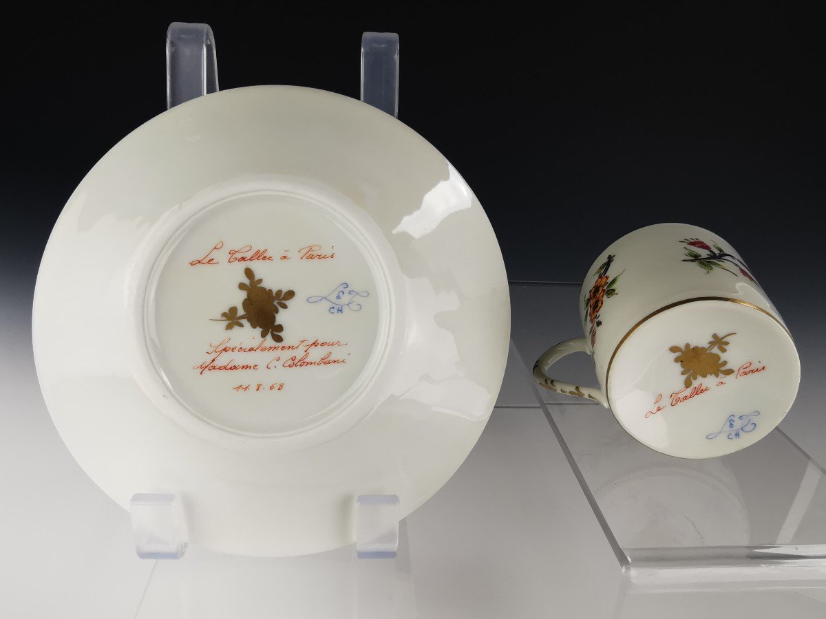 Le Tallec - "bayeux" Part Of Table/coffee Service In Limoges Porcelain-photo-8