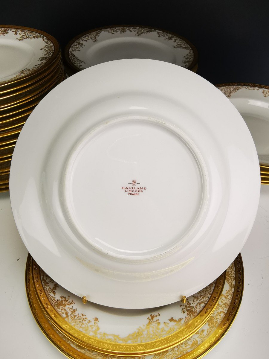 Haviland "diplomate" 38 Piece Dinner Service Set-photo-4