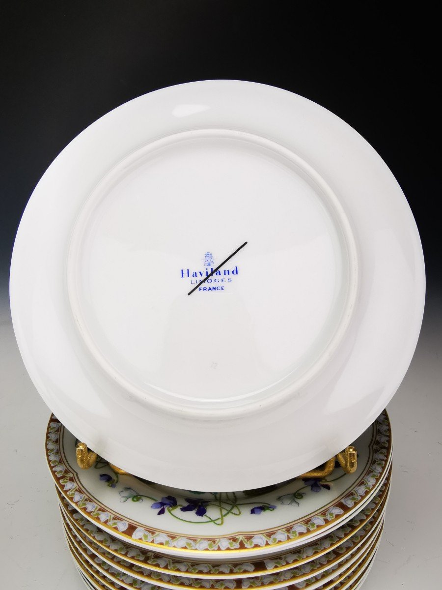 Haviland - Impératrice Eugénie - 10 Assiette à Pain ø 16 Cm-photo-3