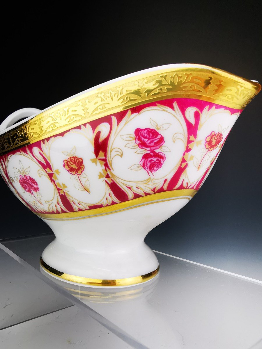 Ch.field Haviland & C. Parlon - "roses d'Or" - Saucière-photo-3